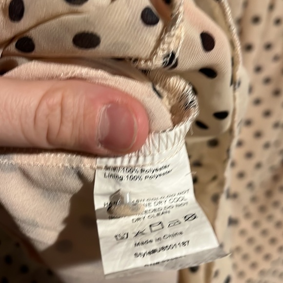 Suzanne Betro Light Pink and Polka Dot BabyDoll Shirt XL - Picture 6 of 6